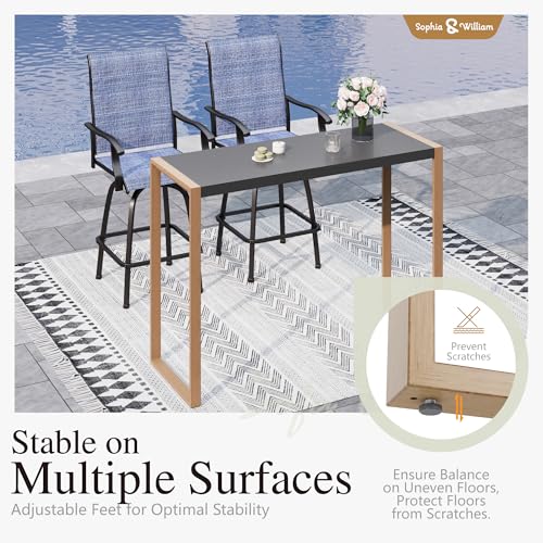 3 Piece Patio Bar Set (3 Count)