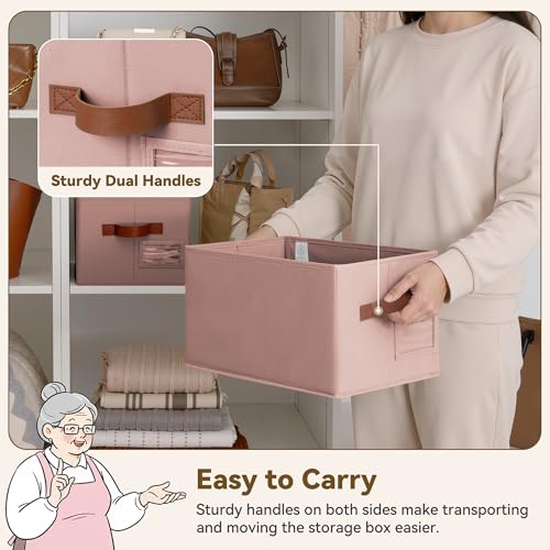 Closet Shelf Baskets with Label (3 Count)