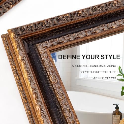 Narrow Vintage Wall Mirror