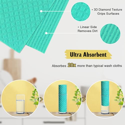 Swedish Dishcloths for Kitchen (10 Count)