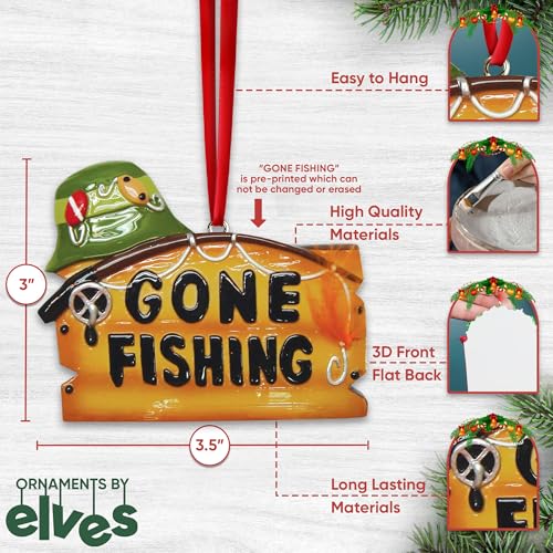 Personalized Fishing Ornament