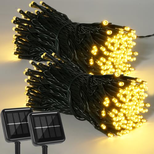 2 Pack 400 LED Solar String Lights (2 Count)