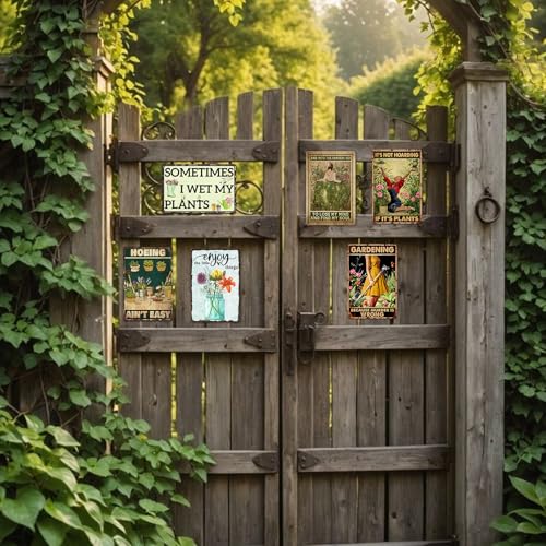 Funny Garden Decor Vintage Metal Tin Signs For Outside Plant Gifts For Women Sometimes I Wet My Plants Sign Gardening Decorations Outdoor Funny Yard Signs Garden Lover Gift Wall Decor 8x12 Inch