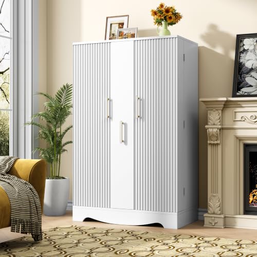 47“ Kitchen Pantry Cabinet Storage with Pull Out Drawer