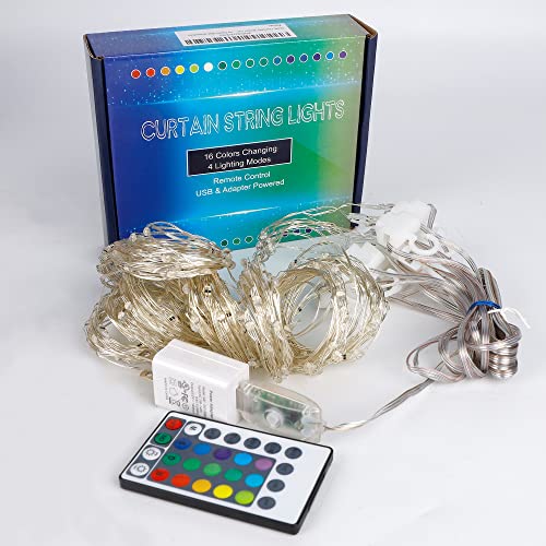 Window Curtain String Lights