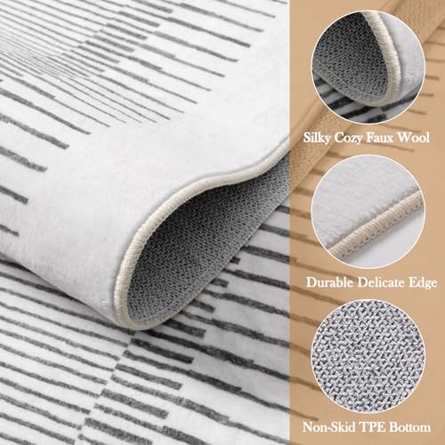 Washable Striped Runner Rug 2'6"x8' (20 Sq Ft)