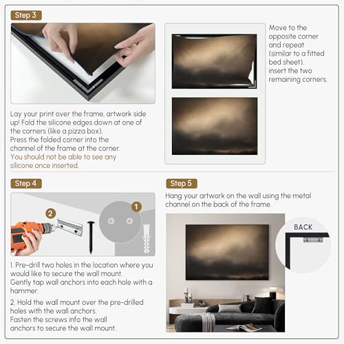 46"x72" Extra Large Framed Wall Art Golden Sunset Cloud