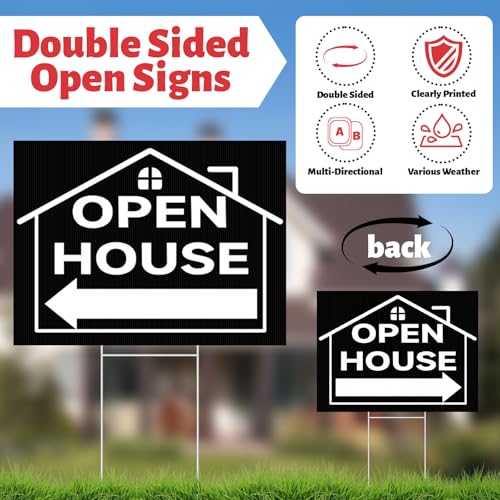44 Pcs Open House Signs for Real Estate (44 Count)