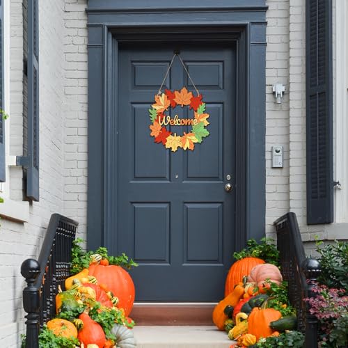 Unfinished Fall Wreaths Wood Crafts to Paint Set of 3 (3 Count)