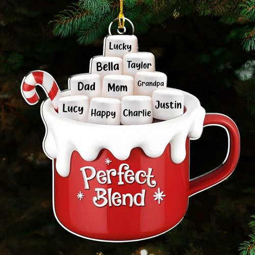 A Blend of Christmas Cheer Personalized Acrylic Ornament