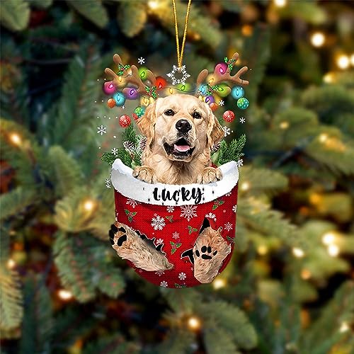 Golden Retriever 2 Dog Christmas Ornament