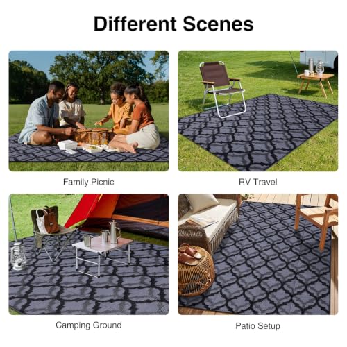 Outdoor Rug 5x8 ft Waterproof Reversible Braided Mat (40 Sq Ft)