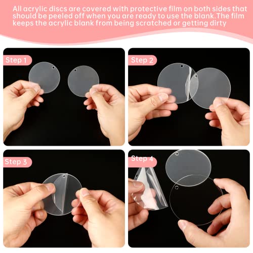 1.5 inch Clear Small Circles Acrylic Blank (100 Count)