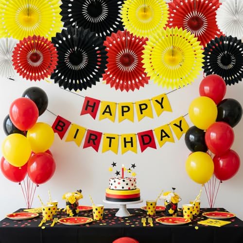 11packs Honeycomb Round Paper Fans Hanging Party Decoration (9 Count)