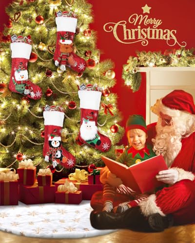 60 Inches Faux Fur Christmas Tree Skirt