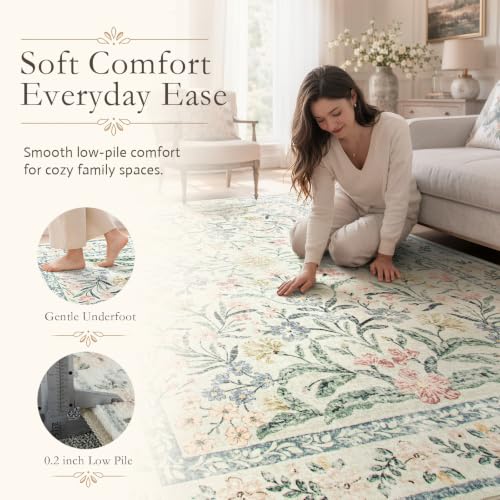 Boho Washable Rug 8x10