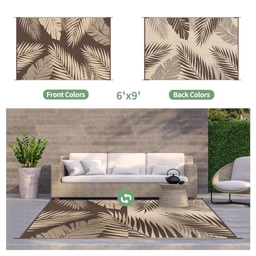 Outdoor Rug Waterproof Plastic Rugs for Patio