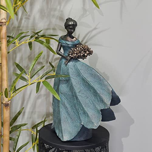 Fairy Statue Leaf Angel Girls 7.5 x 4.5 x 11.5 Inch