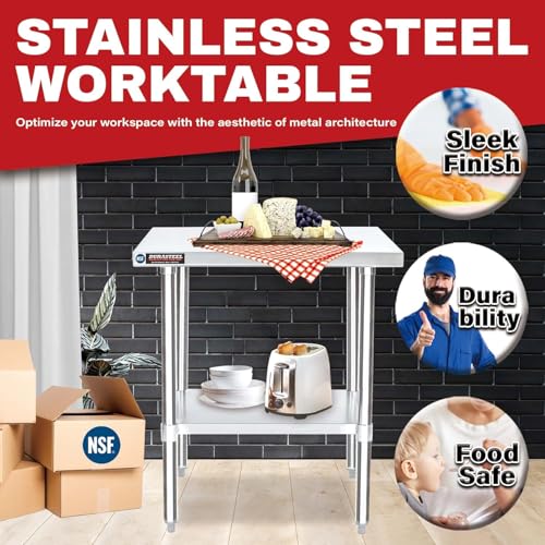 30x30 Stainless Steel Work Table