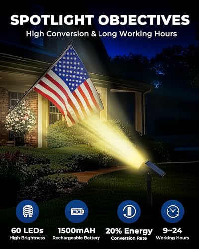 Solar Lights Outdoor Waterproof IP67 (4 Count)