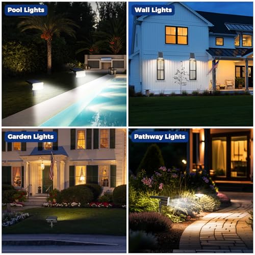 Solar Lights Outdoor Waterproof IP67 (4 Count)