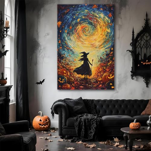 Halloween Autumn Witchy Decor Wall Art Prints