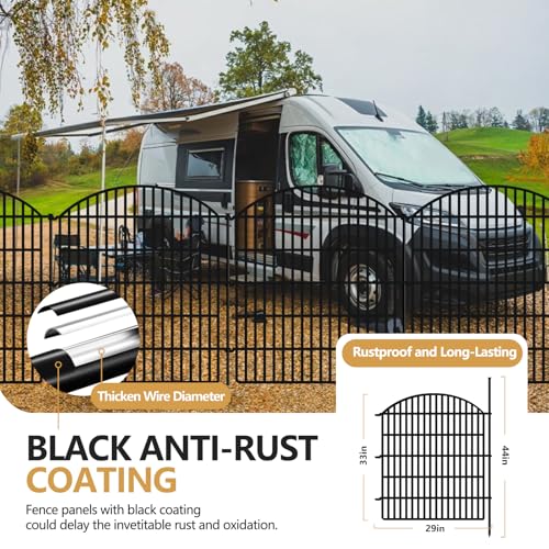 10 Panels Garden Fence Animal Barrier (66 Sq Ft)