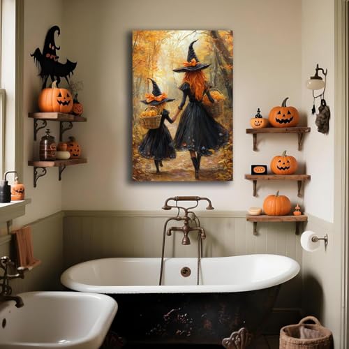 Mother Witch And Child Daughter Witch Wall Art