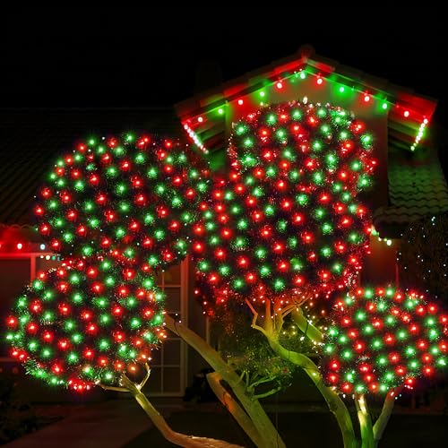 Christmas Lights Outdoor 200LED 8.4ft x 5.2ft Christmas Net Lights with 8 Modes
