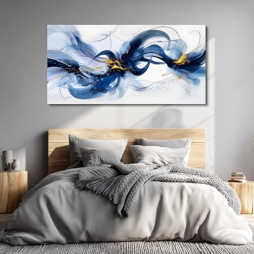 Canvas Wall Art For Living Room Wall Decor For Bedroom Office Wall Decoration Abstract Ink Painting Artwork Room Aesthetic Home Decor 20x40 In