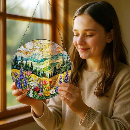 8 Inch Stained Glass Ornament