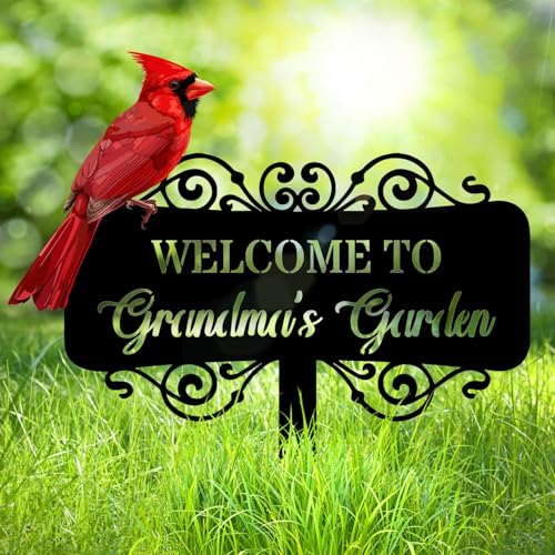 Personalized 12in Metal Garden Signs