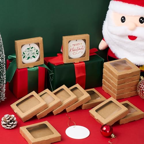 50 Pcs Christmas Sublimation Ornament Blanks Box (50 Count)