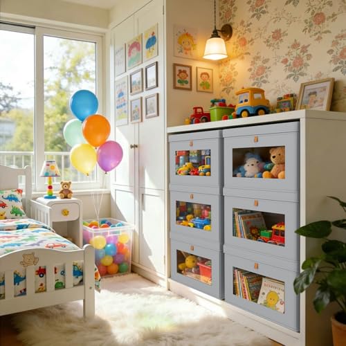 Storage Bins with Lids (4 Count)