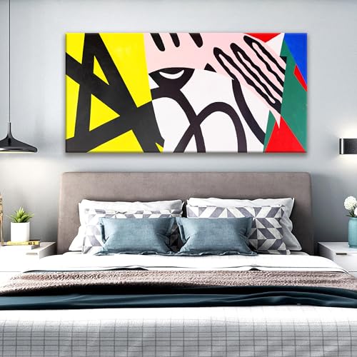 Canvas Art Wall Decor Colorful Abstract Wall Art For Living Room 24x48