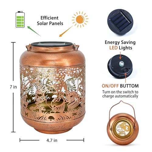 Gnomes Solar Lanterns Outdoor Waterproof