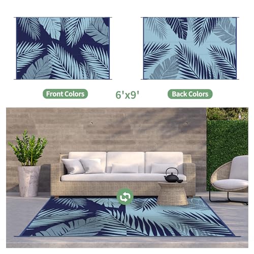 Outdoor Rug Waterproof Plastic Rugs for Patio