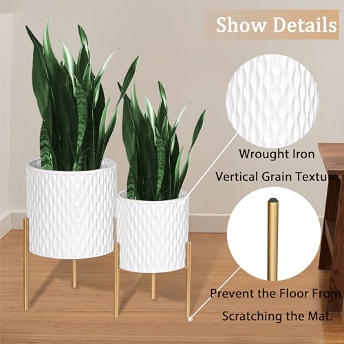 Plants Pots with Stand (2 Count)