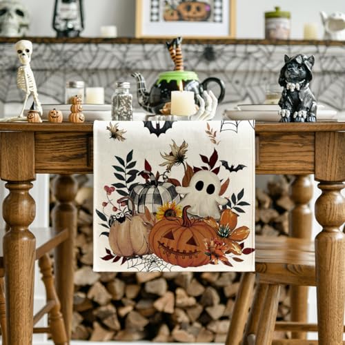 210 GSM Halloween Table Runner Home Party Decor 13x120 Inch