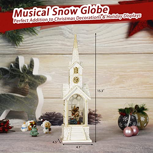 15.3IN Nativity Snow Globe Christmas Decorations
