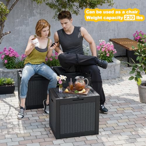 31 Gallon Deck Boxes Outdoor Waterproof