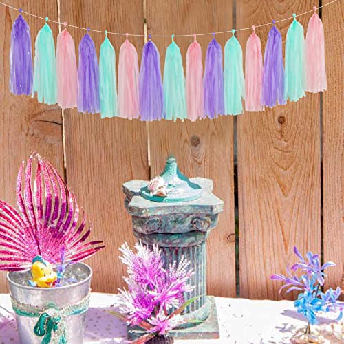Pink Purple Mint Mermaid Ocean