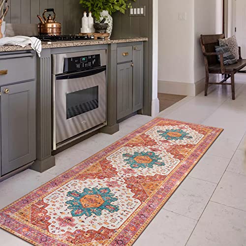 Ultra Thin Washable Pink Long Bathroom Rug
