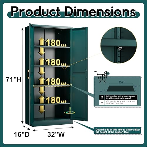 71" Kitchen Pantry Cabinet