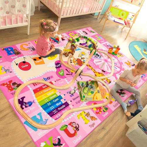BENRON 5x7 Playroom Rug for Kids Washable