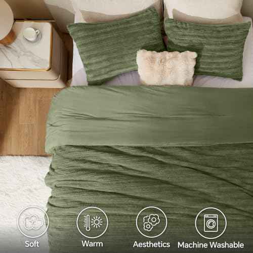 Faux Fur King Size Comforter Set