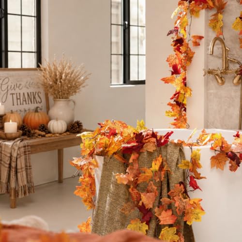 10 Pack Fall Leaf Garland (59 Foot)