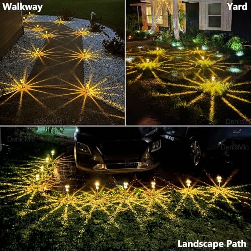 Solar Garden Lights Outdoor Waterproof Warm White LED 15 Pack (15 Count)