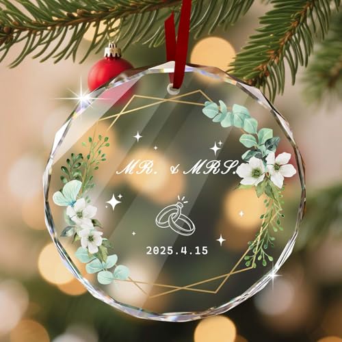 Custom Christmas Ornament Glass