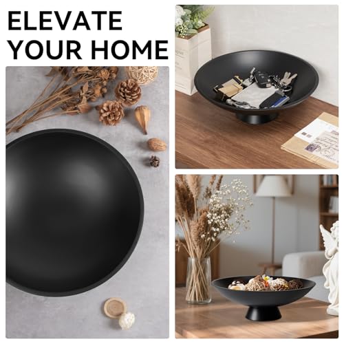 Decorative fruit bowl for Home Decor Large Modern Handicraft Key Bowl for Entryway Table Stylish Centerpiece Purse Bowl Pedestal bowl for Kitchen Counter Coffee Table
